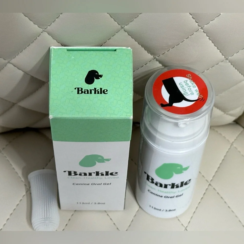 BARKLE dog oral canine teeth cleaning gel NEW