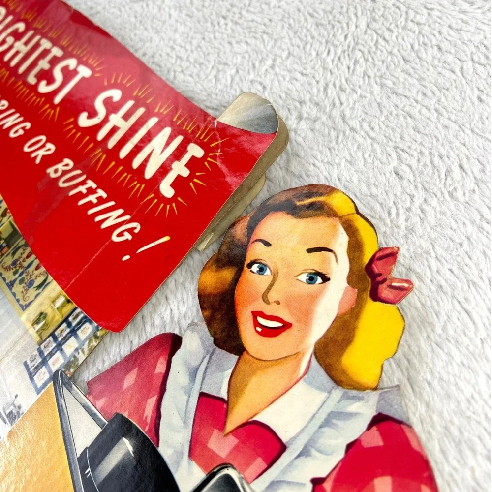 1940s Johnson Glo-Coat Wax Vintage Advertising Sign‎ 21