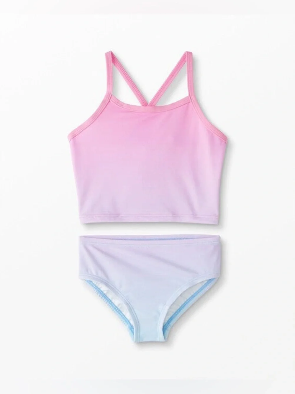 Hanna Andersson Girls Tankini Swimsuit Size 8 / 130