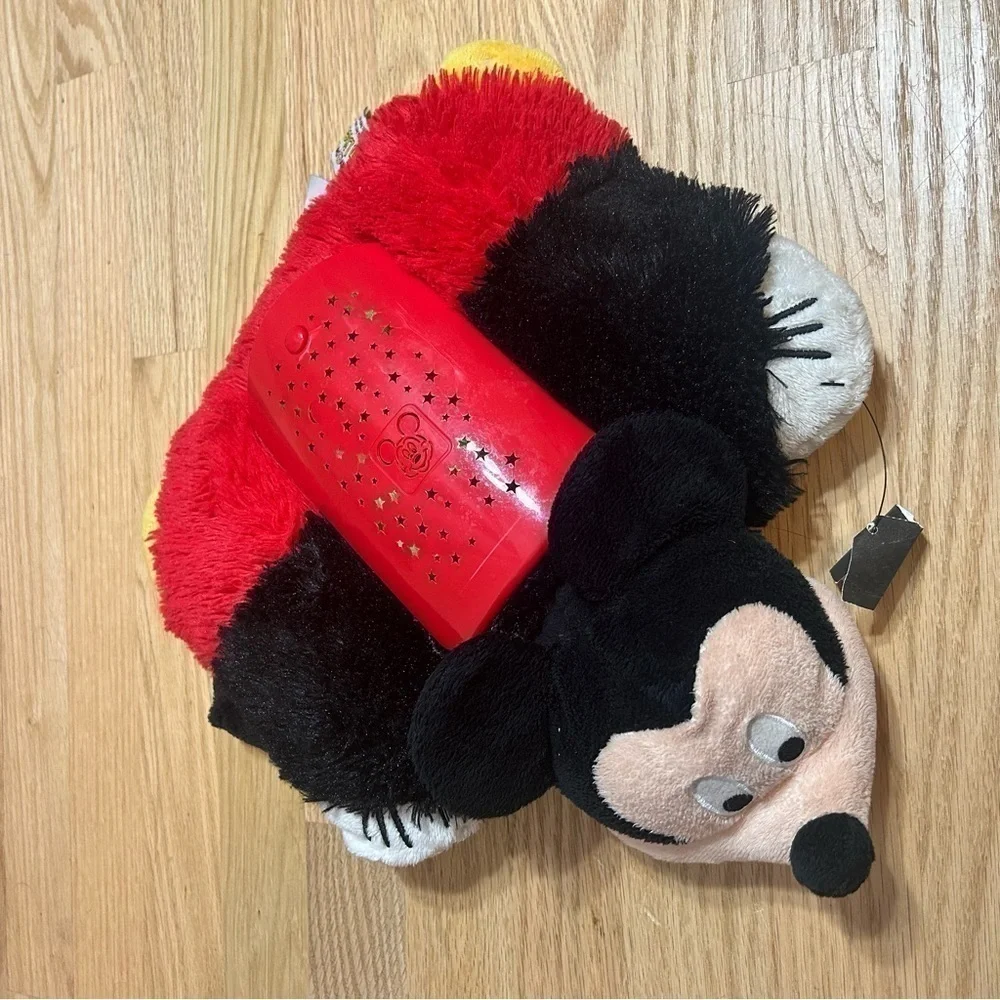 Mickey Mouse Pillow Pet Sleeptime Lites Light Star Colorful Kids Disney Red