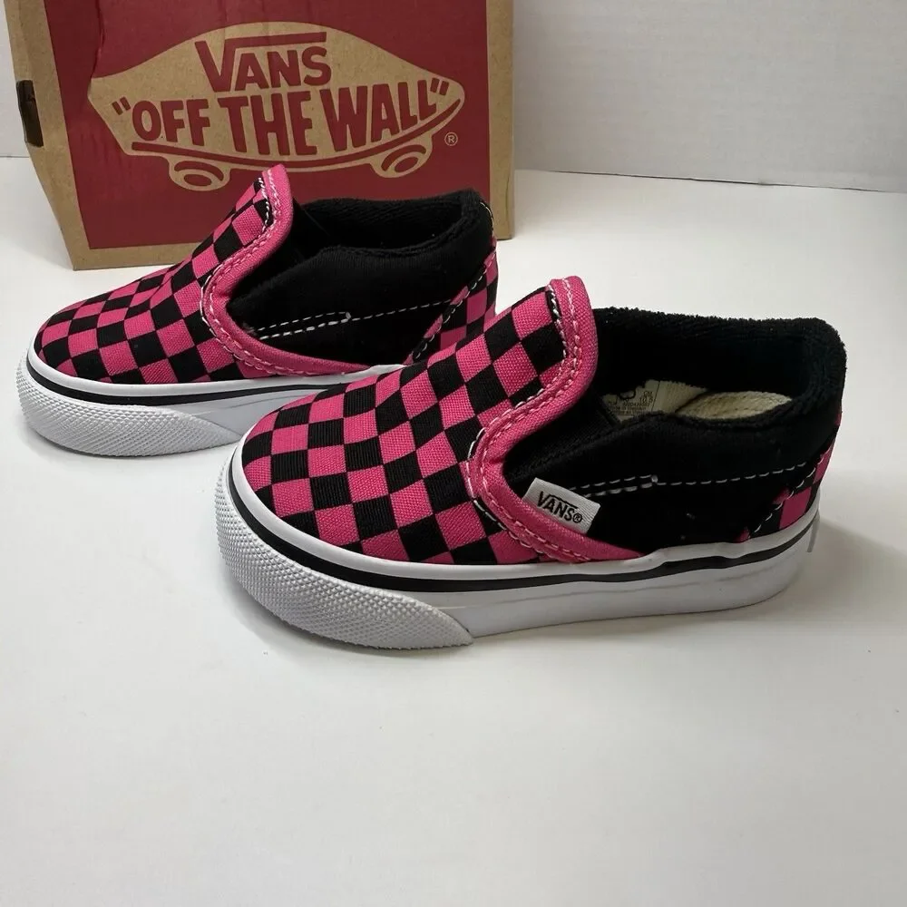 Vans slip checkerboard