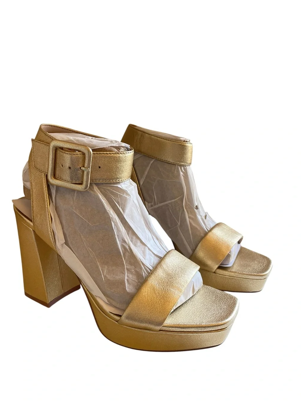 Naturalizer 24/7 Jaselle Heeled Platform Block Heel Dress Sandals Ankle Buckle