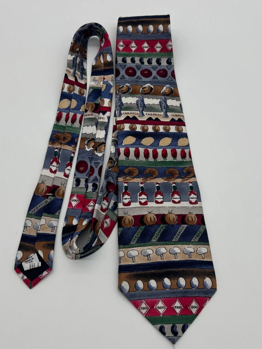 Vintage‎ Tabasco Pepper Sauce 100% Silk Tie Made in USA Excellent Condition