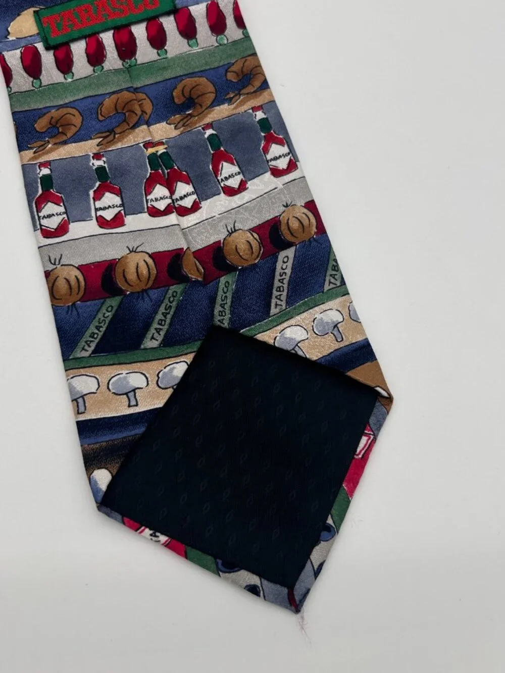 Vintage‎ Tabasco Pepper Sauce 100% Silk Tie Made in USA Excellent Condition