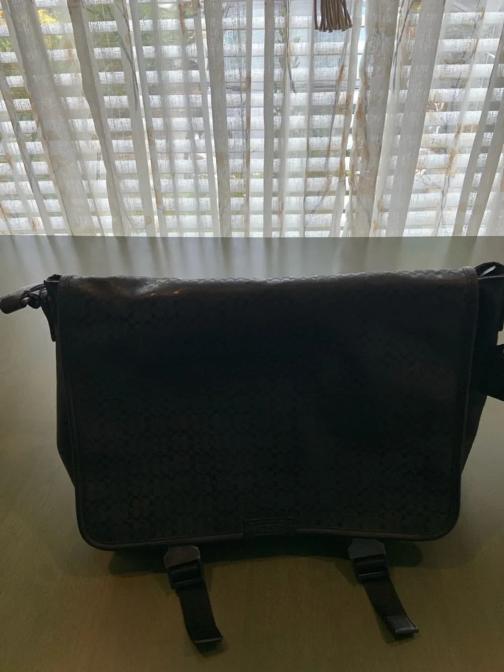 Coach sleek black