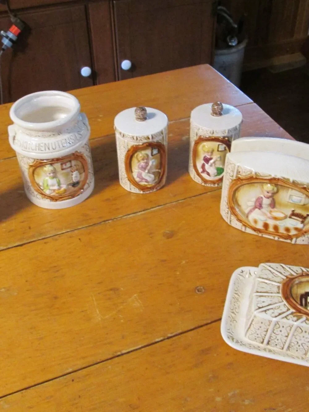 9  pc Sears Pioneer women kitchen collectible 1978 Japan