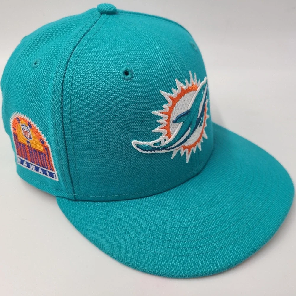 Miami Dolphins‎ Hat Snapback New Era 9Fifty Aqua NFL 1993 Pro Bowl Hawaii Patch