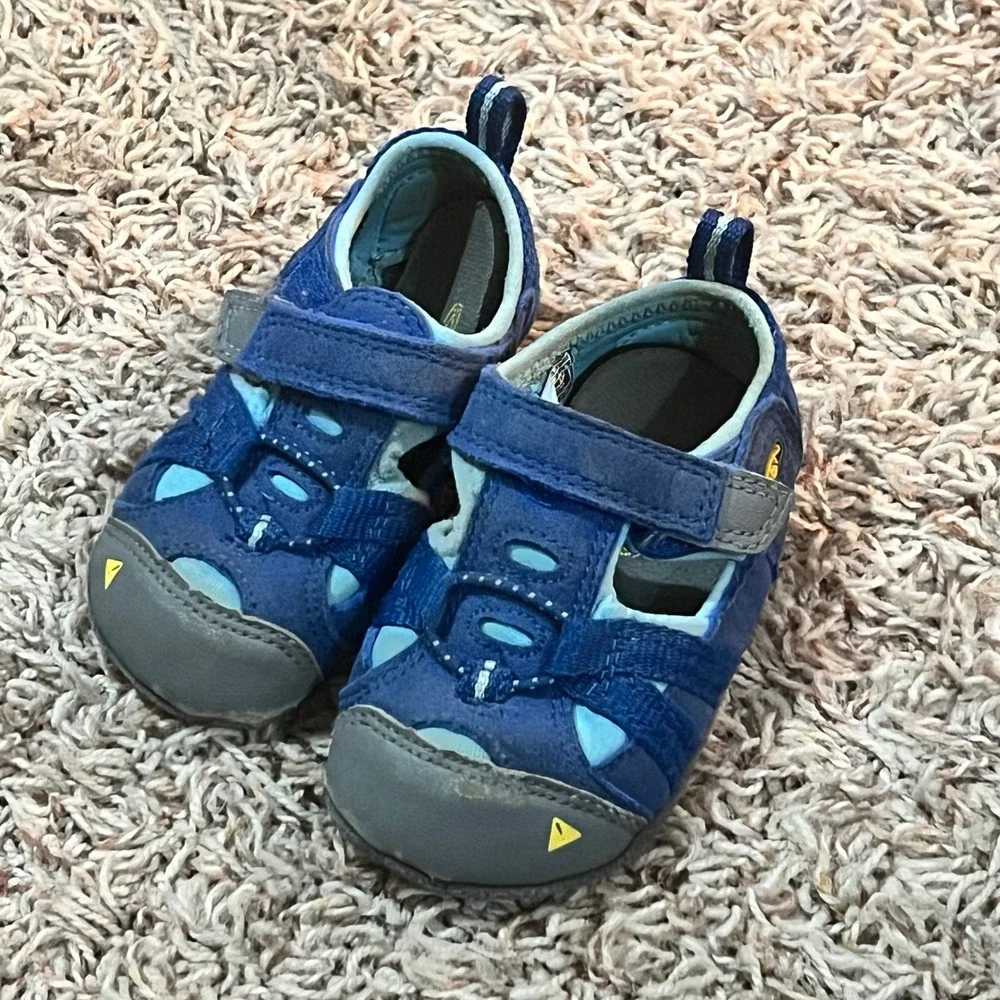 Keen Toddler Infant Blue Suede Shoes Size‎ 18 months