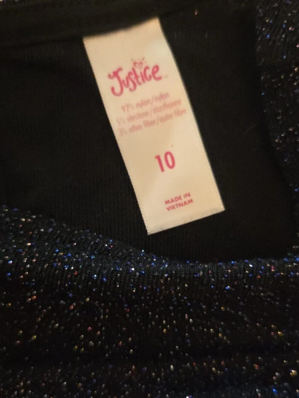 Justice sparkling dark