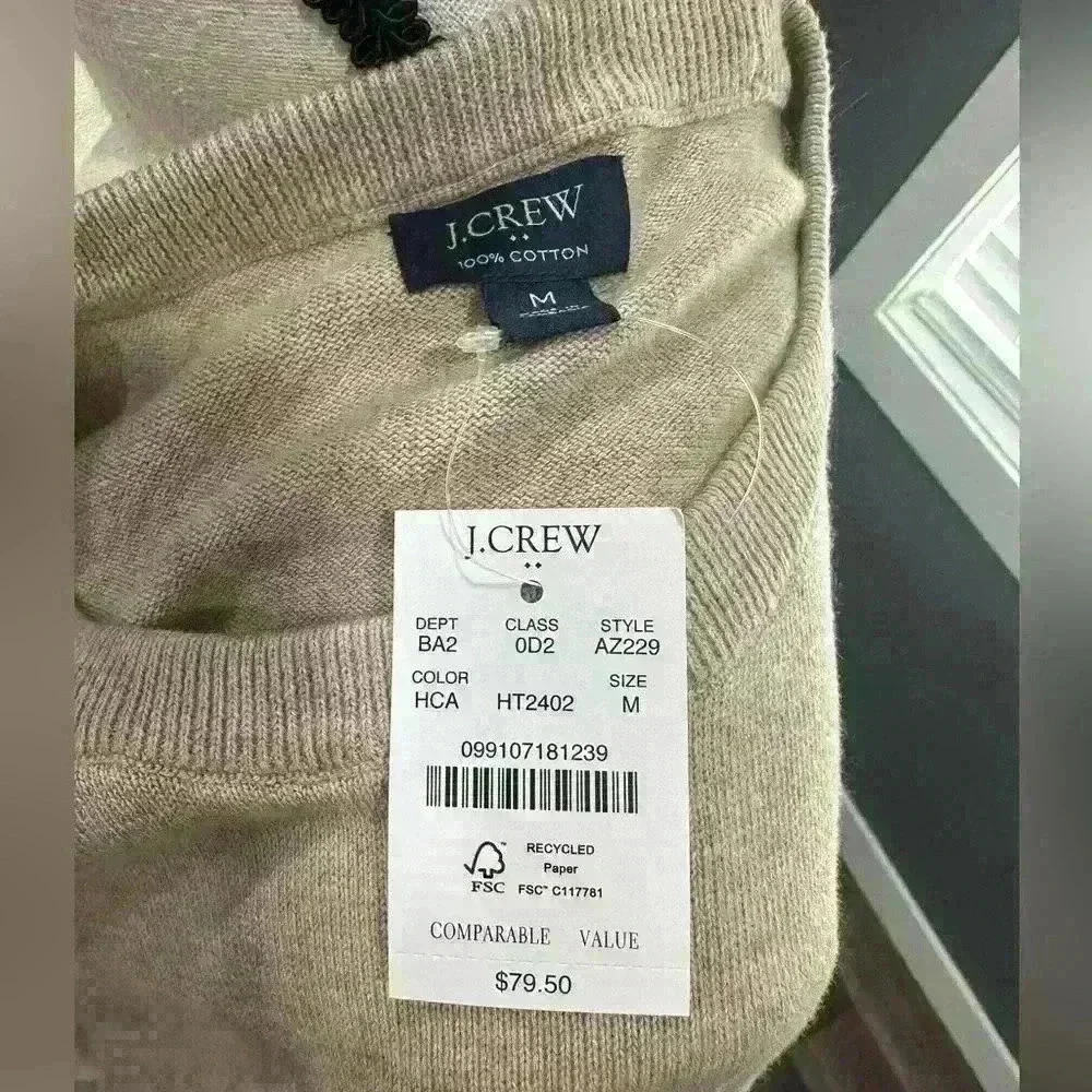 J. Crew 100% cotton