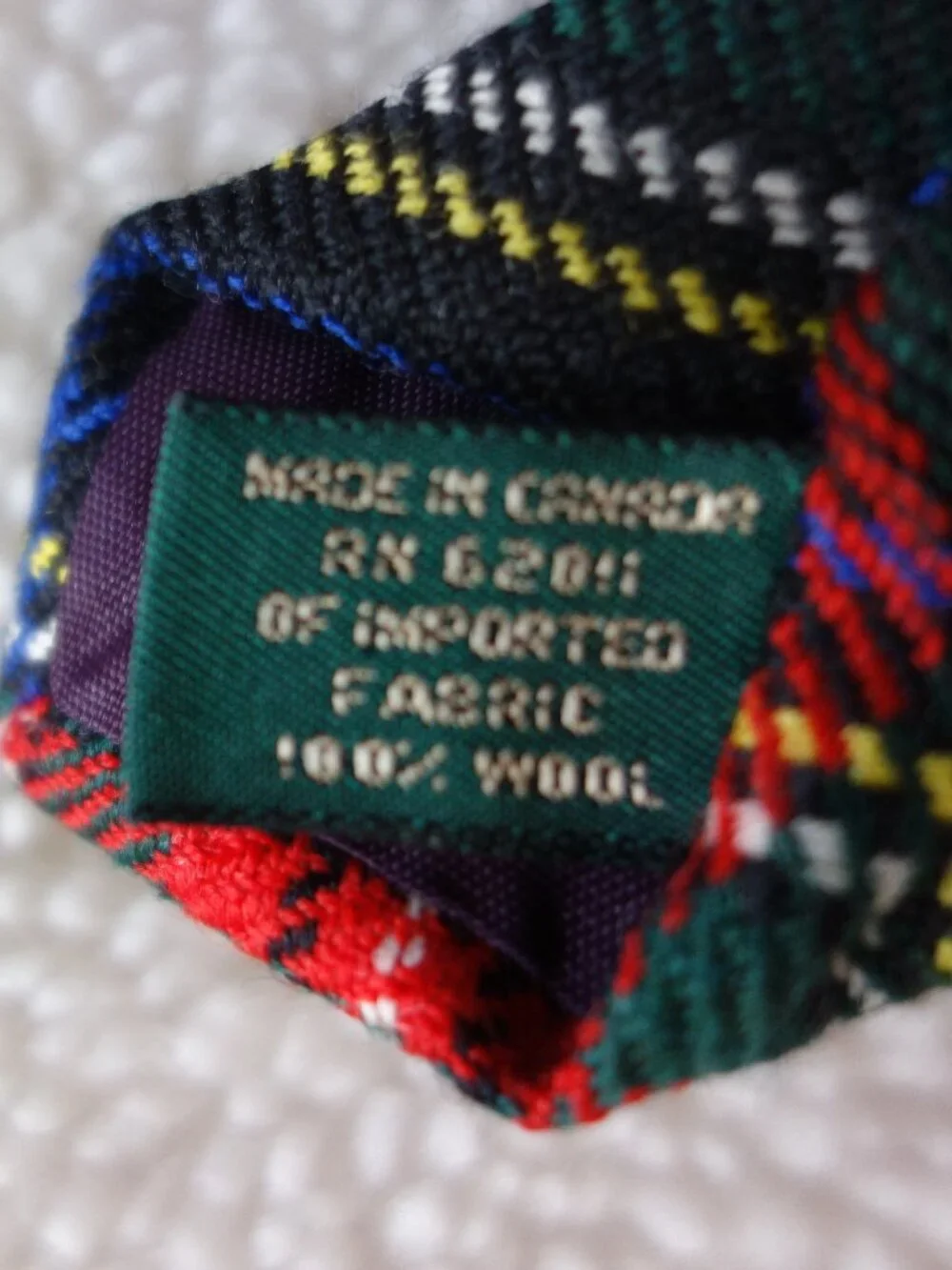 J. CREW Handmade Wool Tartan Tie – AS IS
