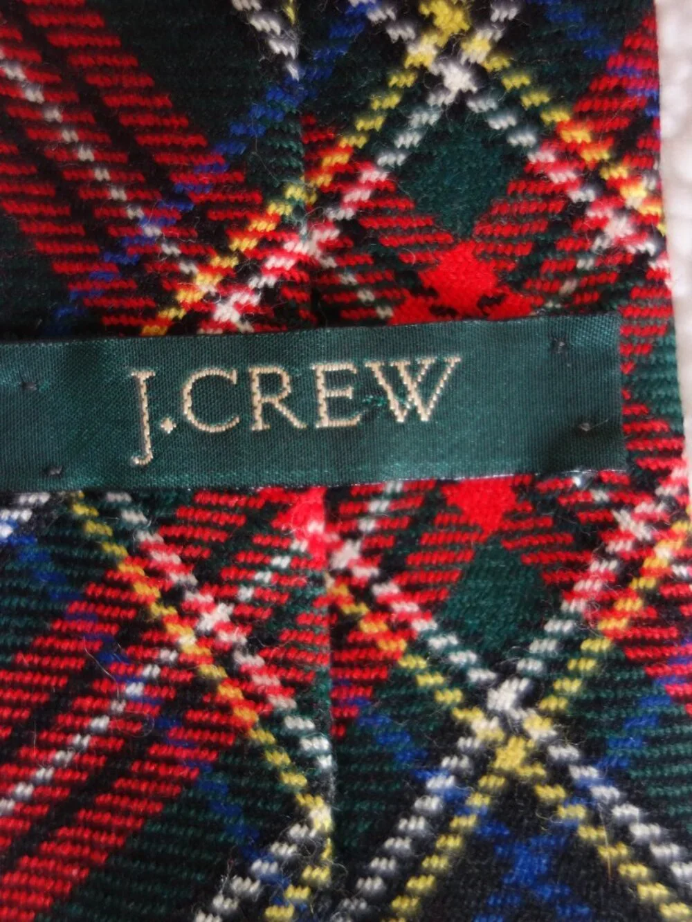 J. CREW Handmade Wool Tartan Tie – AS IS