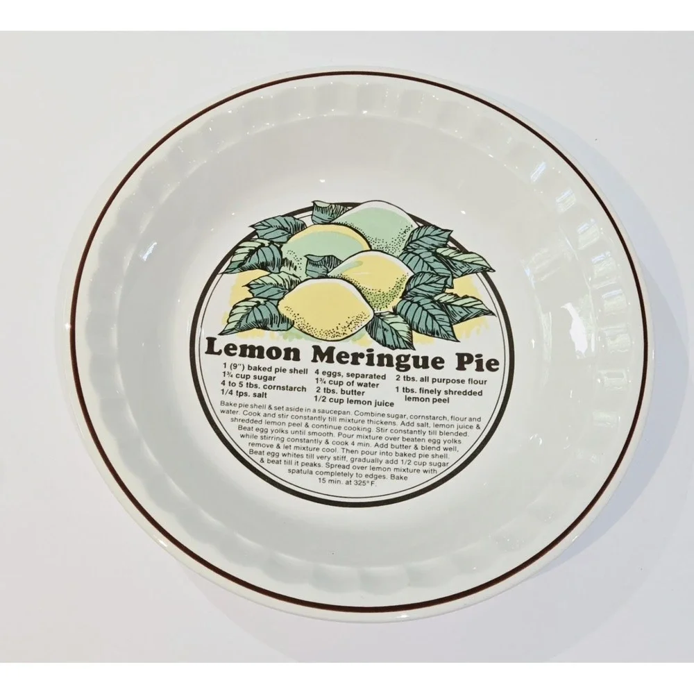 Sunnycraft Sunny's Pride Lemon Meringue Pie Recipe Baking Dish Korea 11011