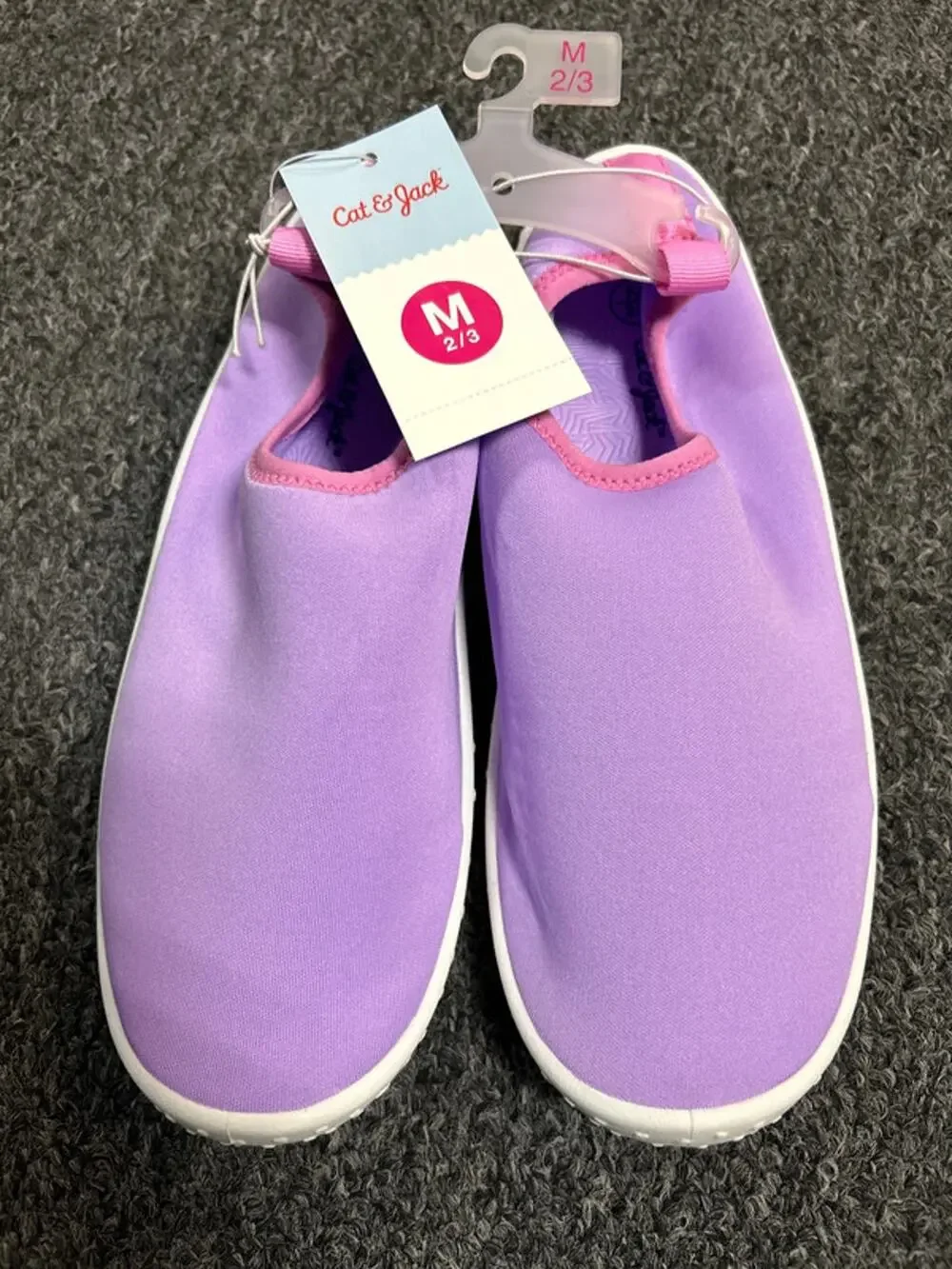 Cat & jack Purple Grover water shoes - Medium (2/3)
