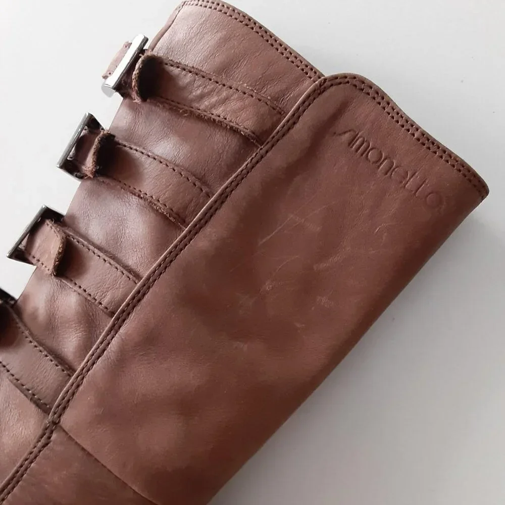 Simonetta preowned brown buckles