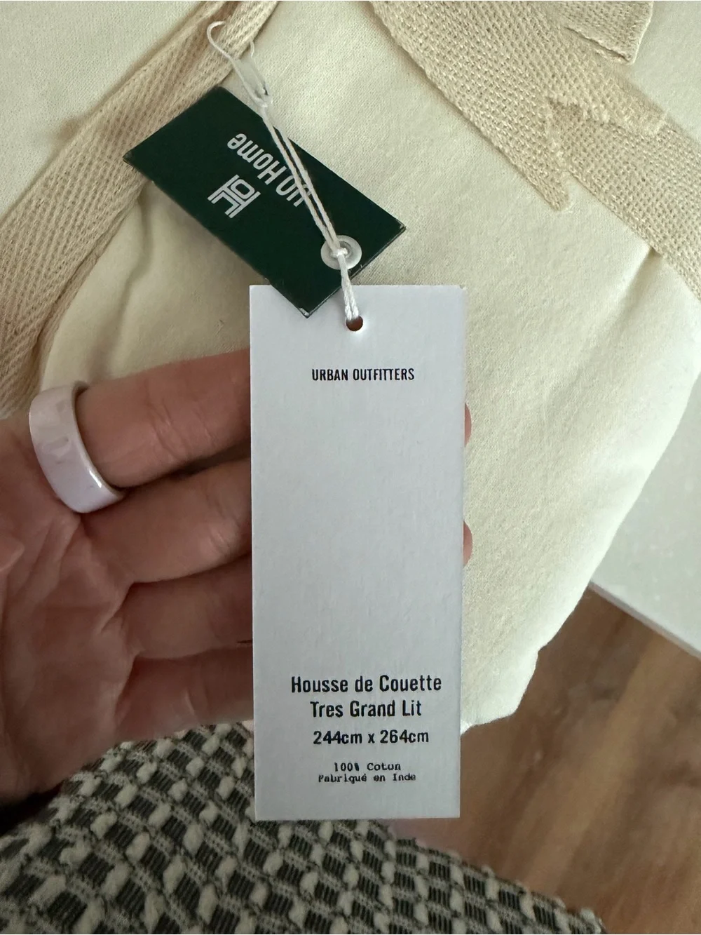 Urban Outfitters ivory duvet