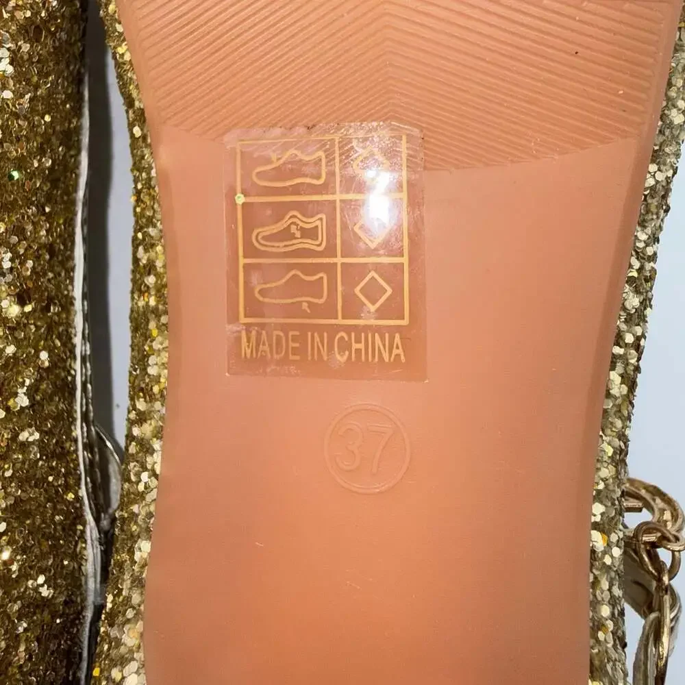 Unbranded sparkly gold