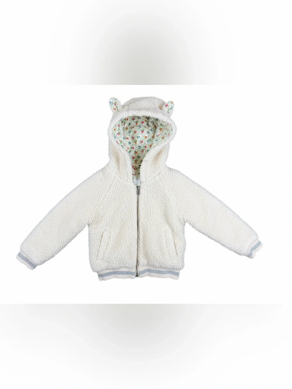 GAP x Sarah Jessica Parker Hooded Fleece Bunny Bomber Jacket - 4