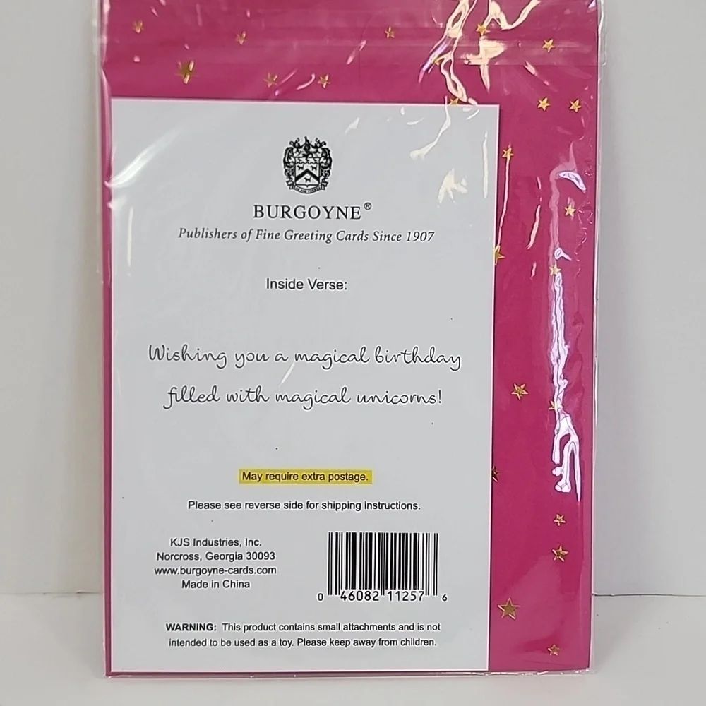 Burgoyne unicorn birthday