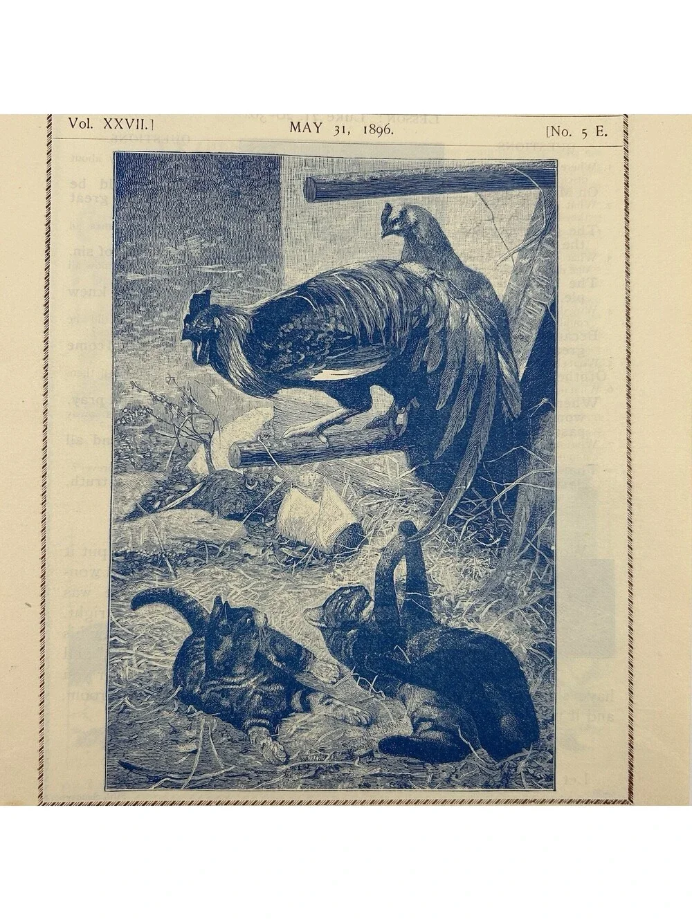 1896 Picture Lesson Paper Antique Sunday School Illustrated Ephemera May 31  C16