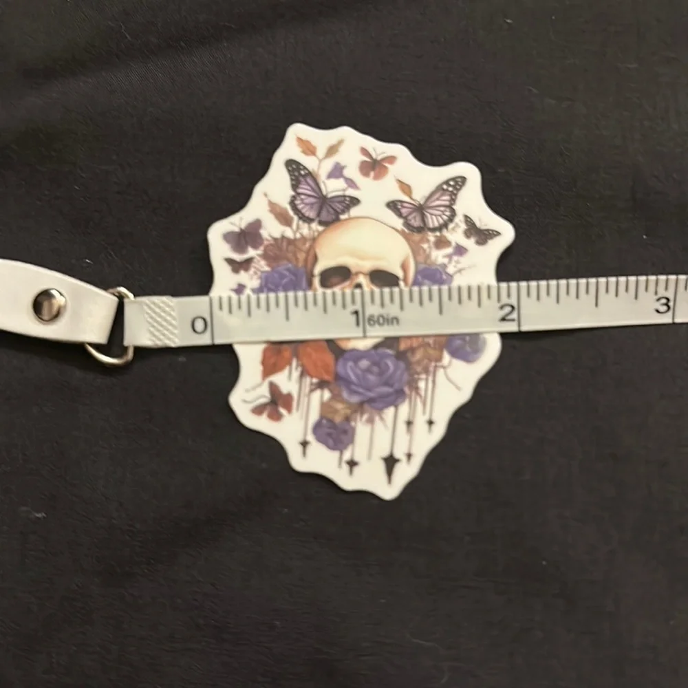 Floral skull stickers/decals