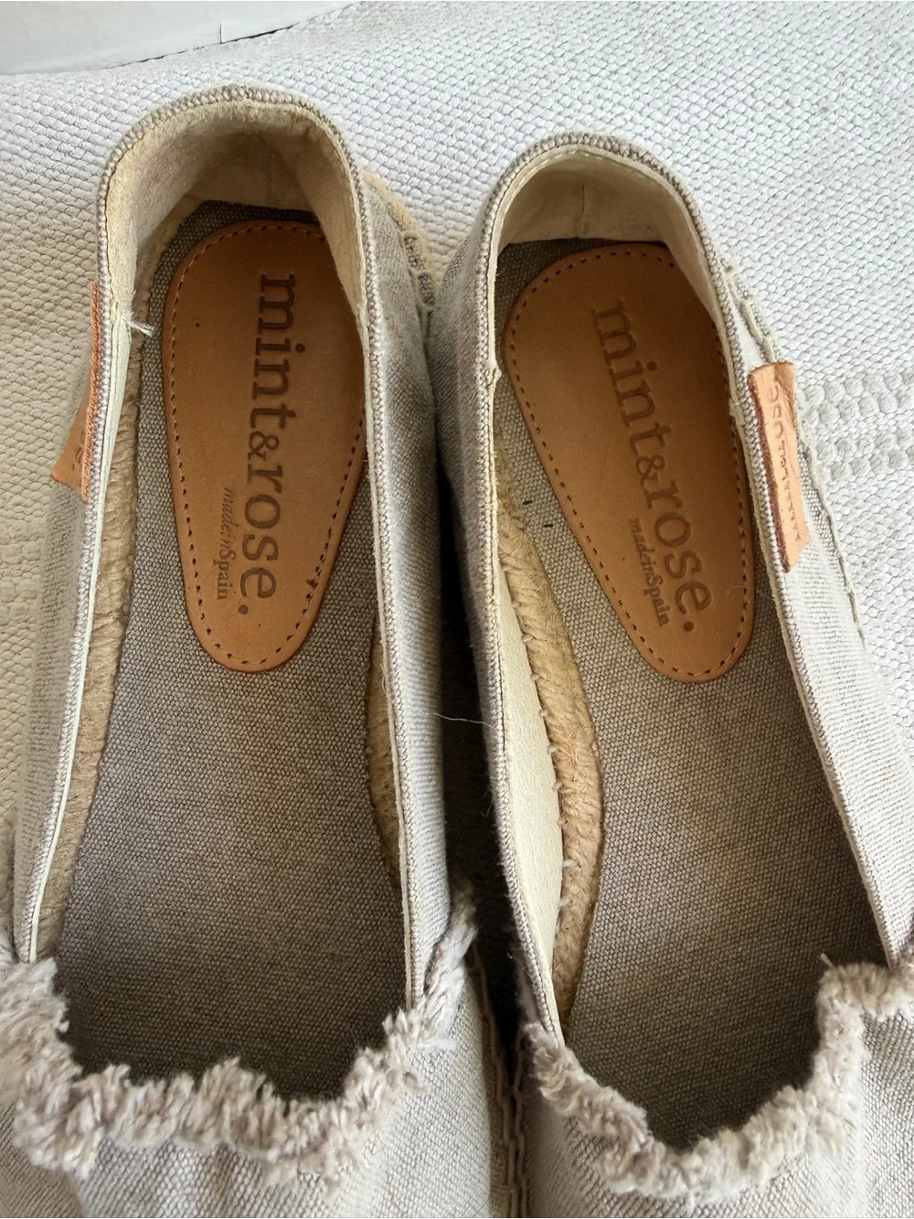 mint&rose Amalfi Espadrille with Gold Toe