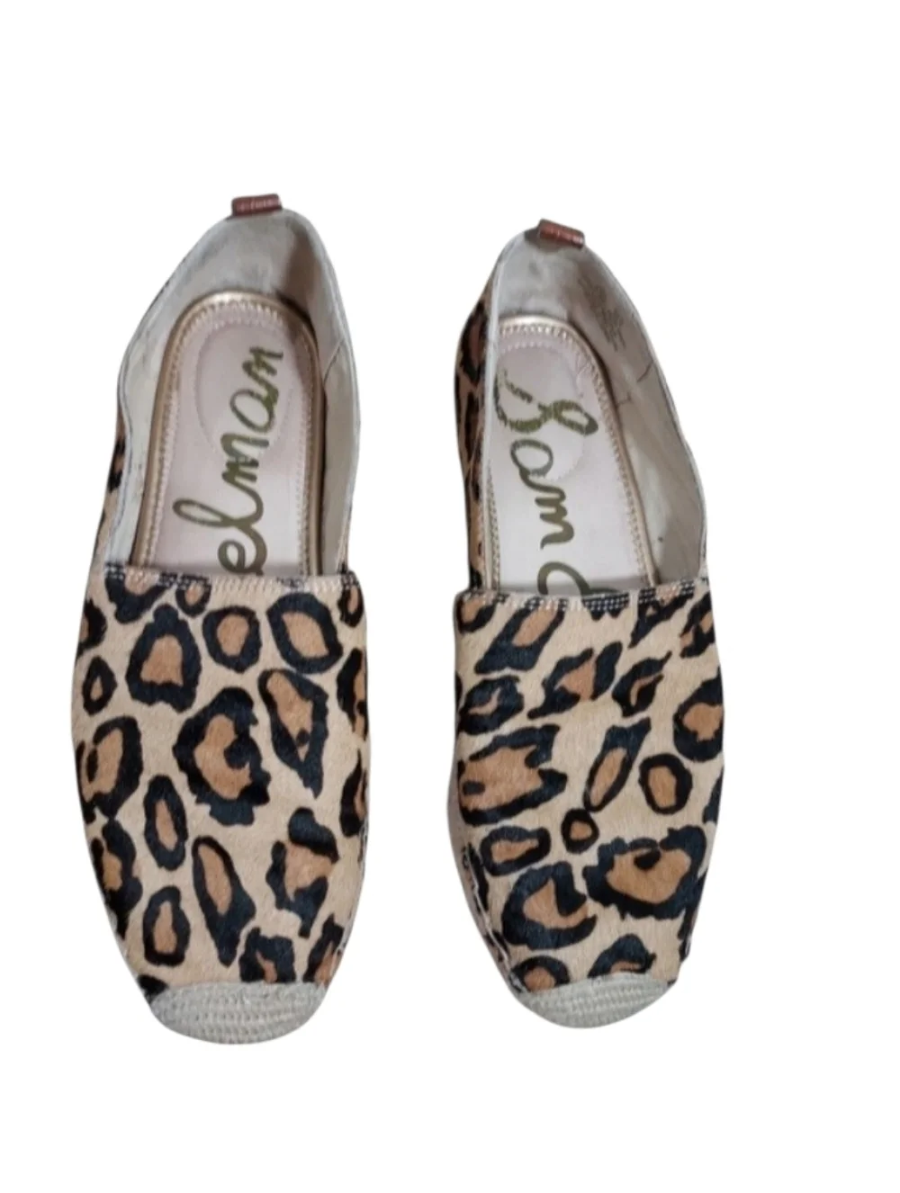 Sam Edelman Khloe calf hair leopard espadrilles 8.5