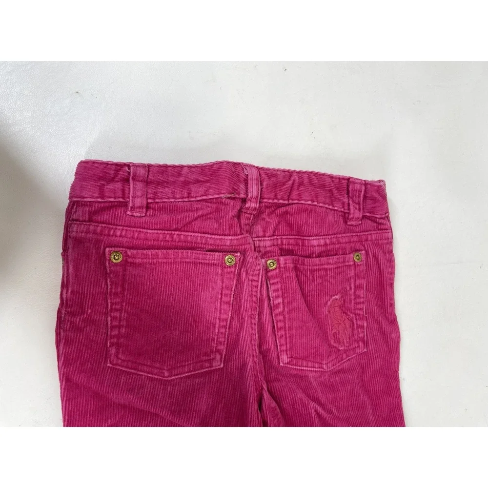 Ralph Lauren Corduroy Pants Girls Size 6 Hot Pink‎