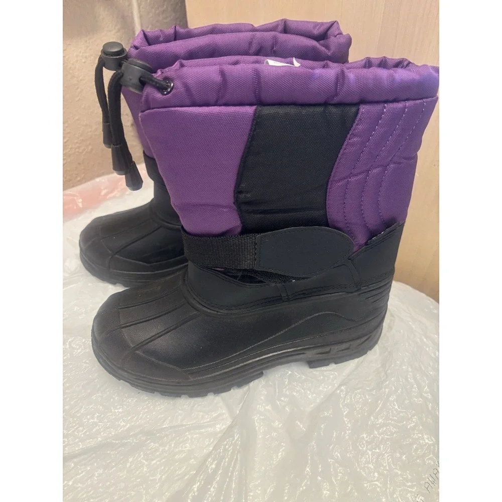 Skadoo Kids‎ Snow Boots Black and Purple Size 4