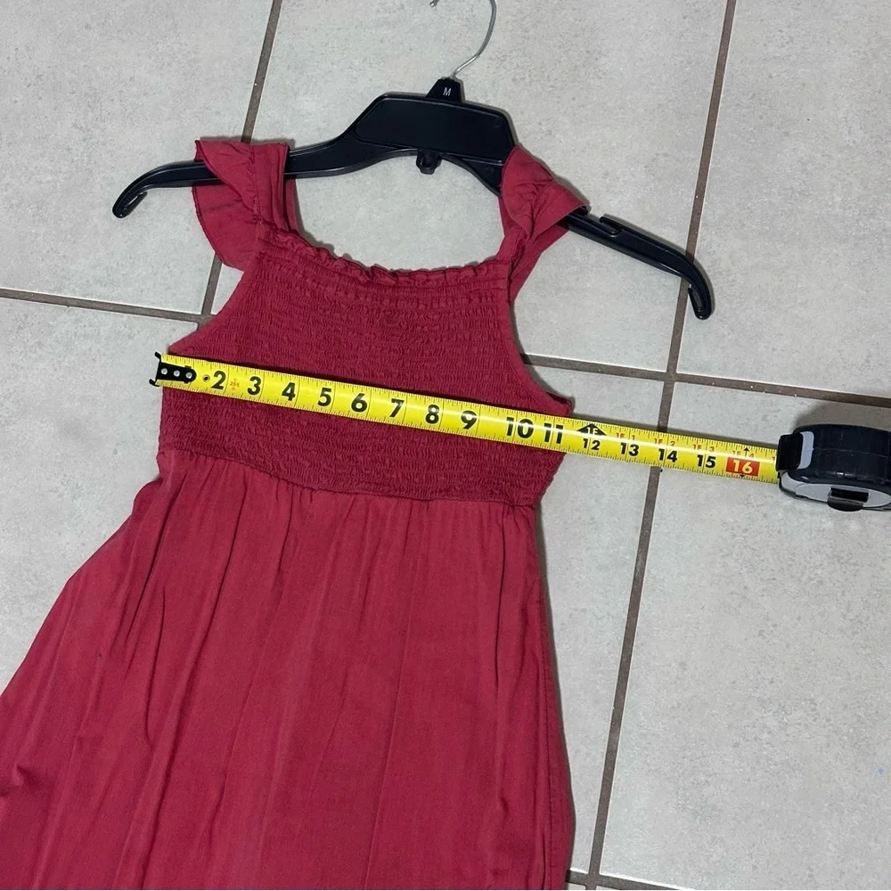 Old Navy Girls Orange Embroidered Summer Dress Size‎ S(6-7).
