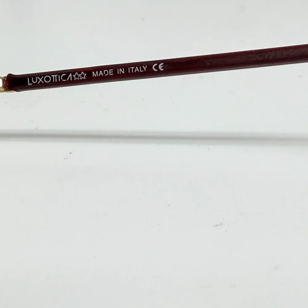 LUXOTTICA LU‎ 4280 W102 CLEAR /ROSE-RED Eyeglasses Frames 52-17-135 H18710