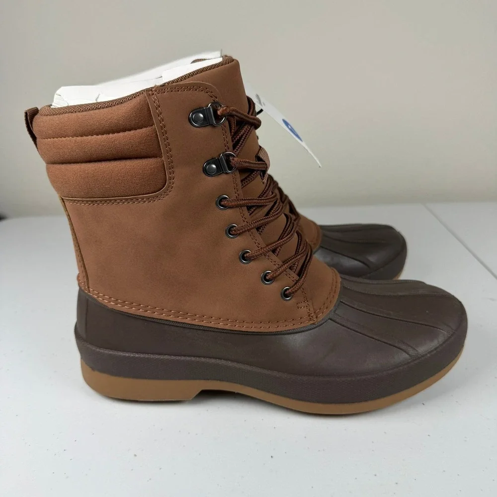 Goodfellow Men Size 7 Cody Duck Boots Brown Winter Snow Rain Waterproof Rugged