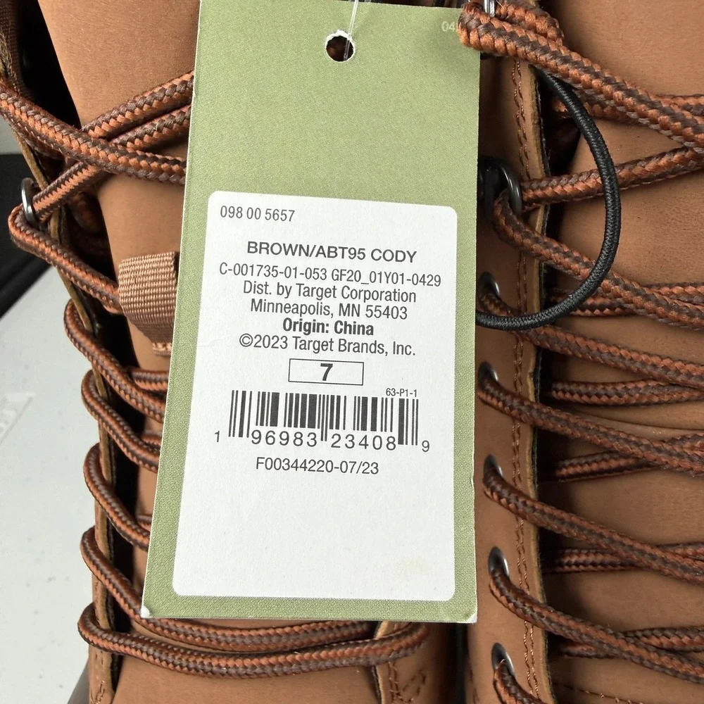 Goodfellow Men Size 7 Cody Duck Boots Brown Winter Snow Rain Waterproof Rugged