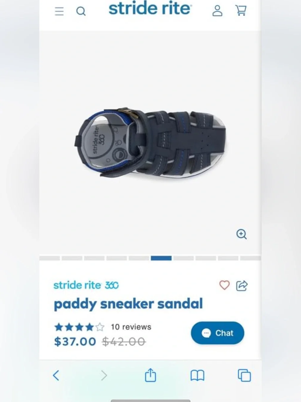 Stride Rite Navy and Blue Paddy Sneaker Sandal