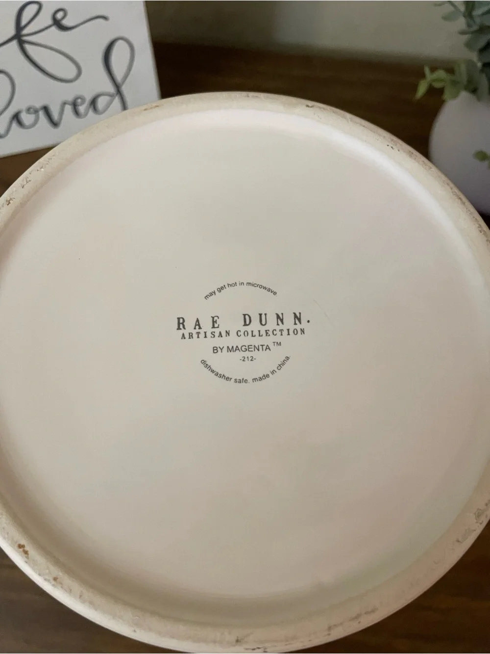 Rae Dunn does classic holding