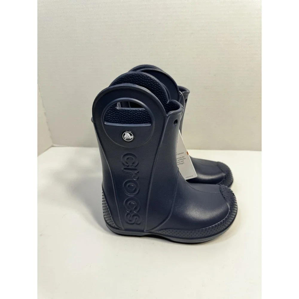 Crocs‎ Kids Handle It Rain Boots – Waterproof, Large Handles, Reflective Heel