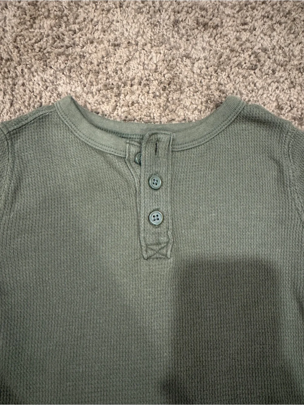Old Navy Kids Henley in Hunter Green— 3T