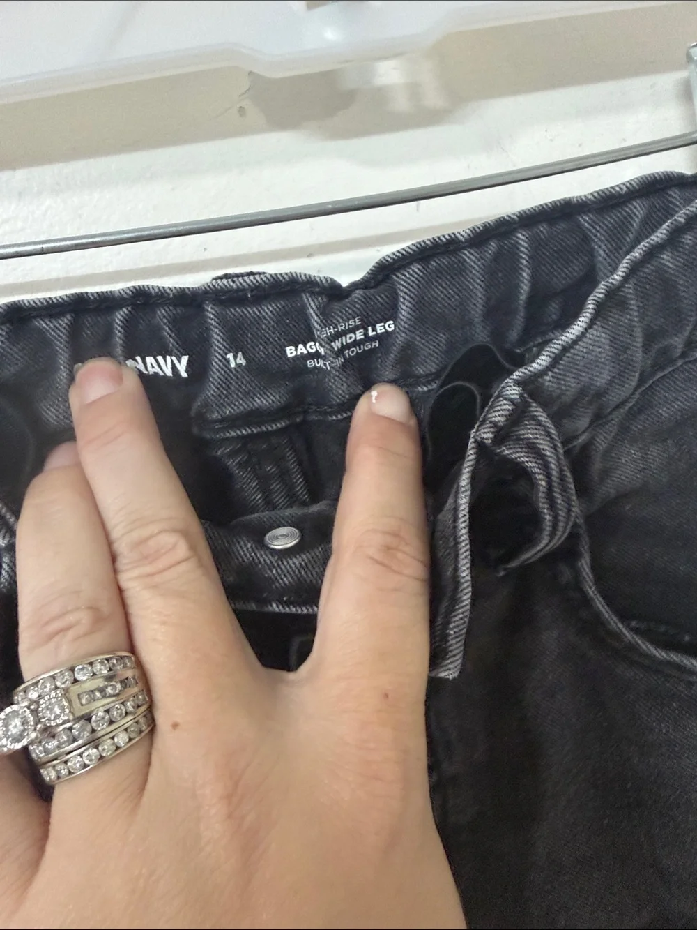 Old Navy Kids Black Washed Straight-Leg Jeans