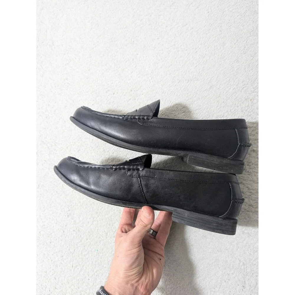 Cole Haan Penny Loafers Mens‎ 10.5 Black Leather Slip On C24505