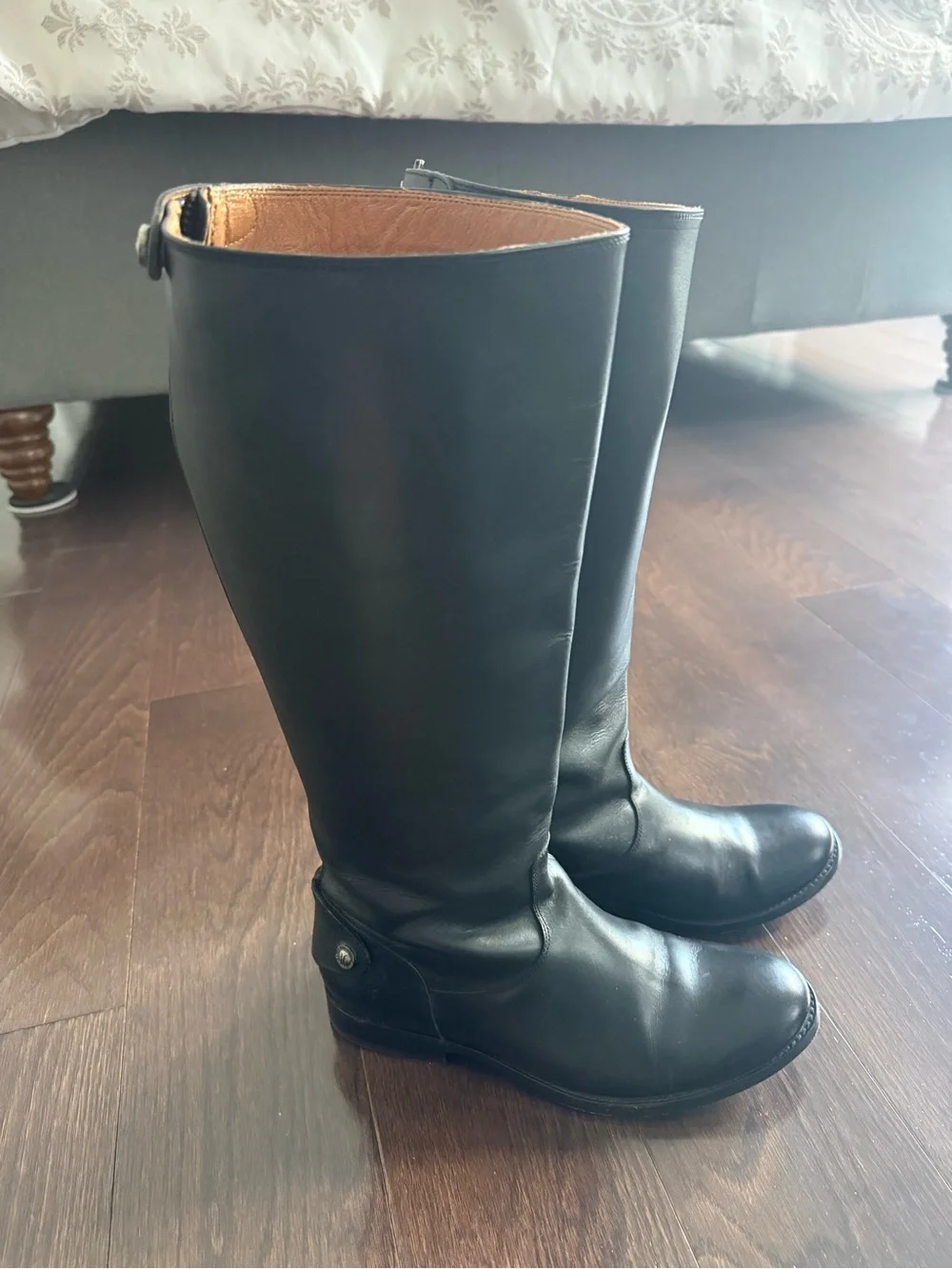 Frye Melissa Button Back Zip Tall Knee High Boots Size 8