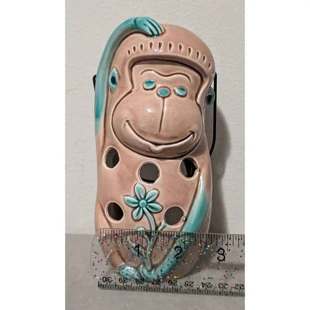 Vintage Criterion Products Japanese Ceramic Monkey Tea Light Candle Holder