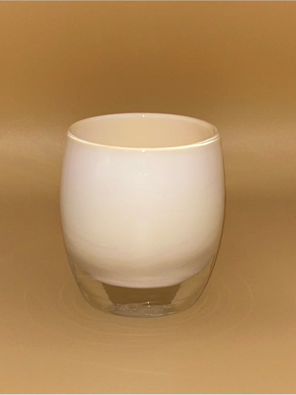 Glassy Baby Votive Candle Holder Pre-Triskelion Cream Color