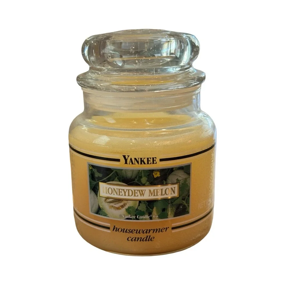Yankee Candle Honeydew Melon Housewarmer 14.5 oz Glass Jar Single Wick Candle
