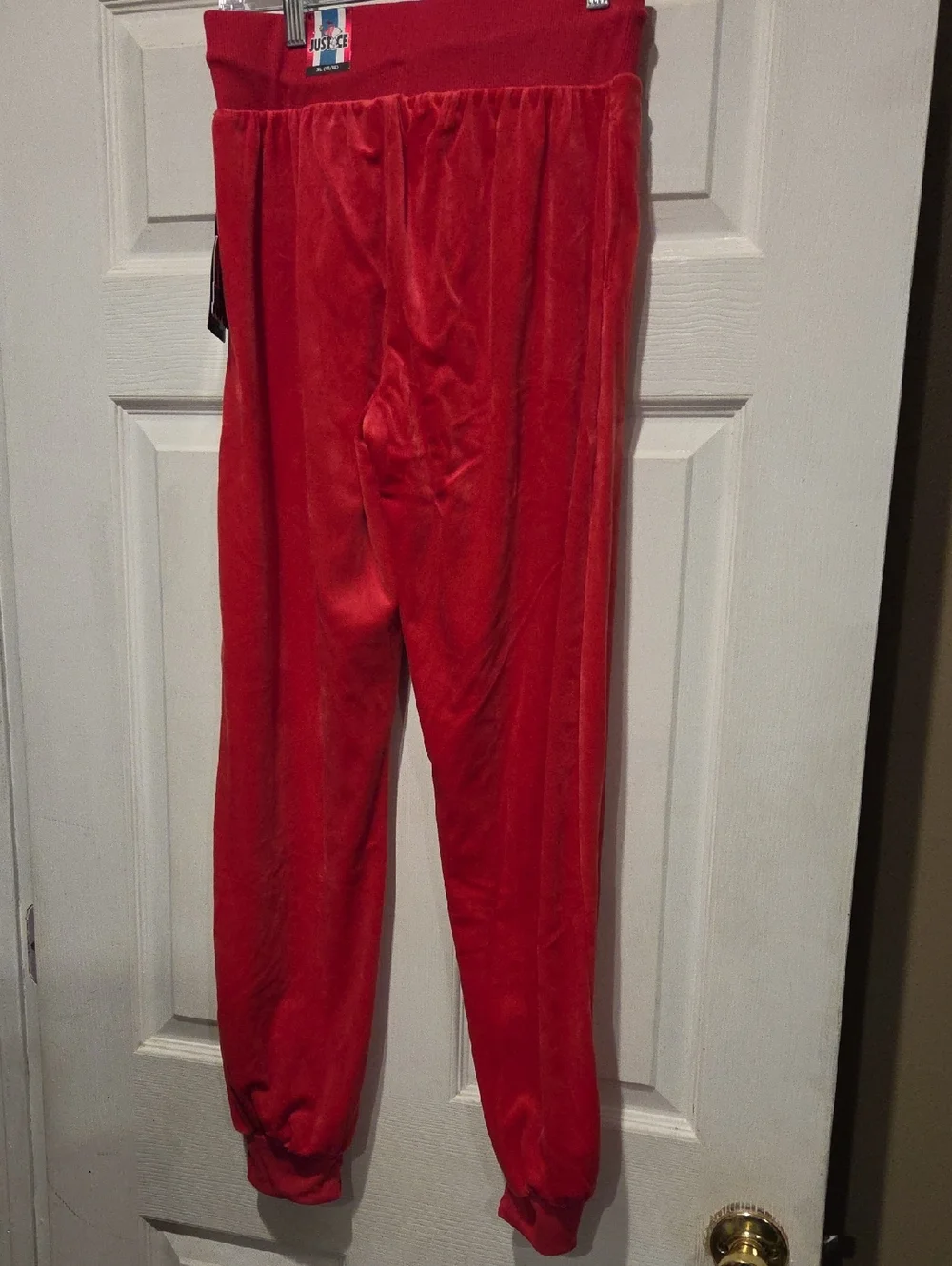 Justice velour joggers