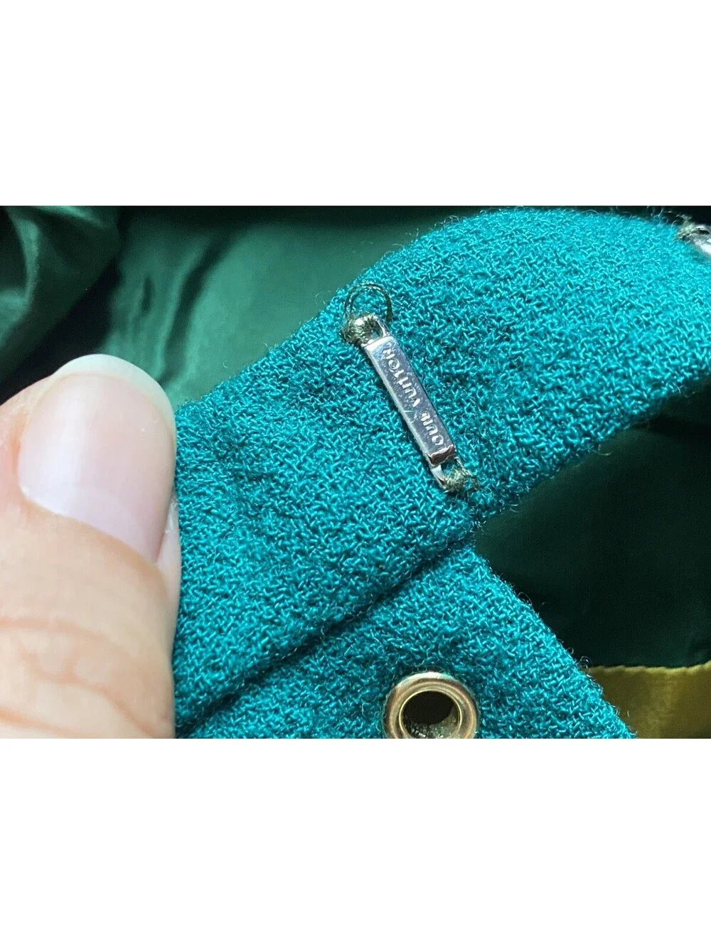 Vintage Louis Vuitton 2006 FR-36/38 Marc Jacobs Green Tray Asymmetrical Skirt