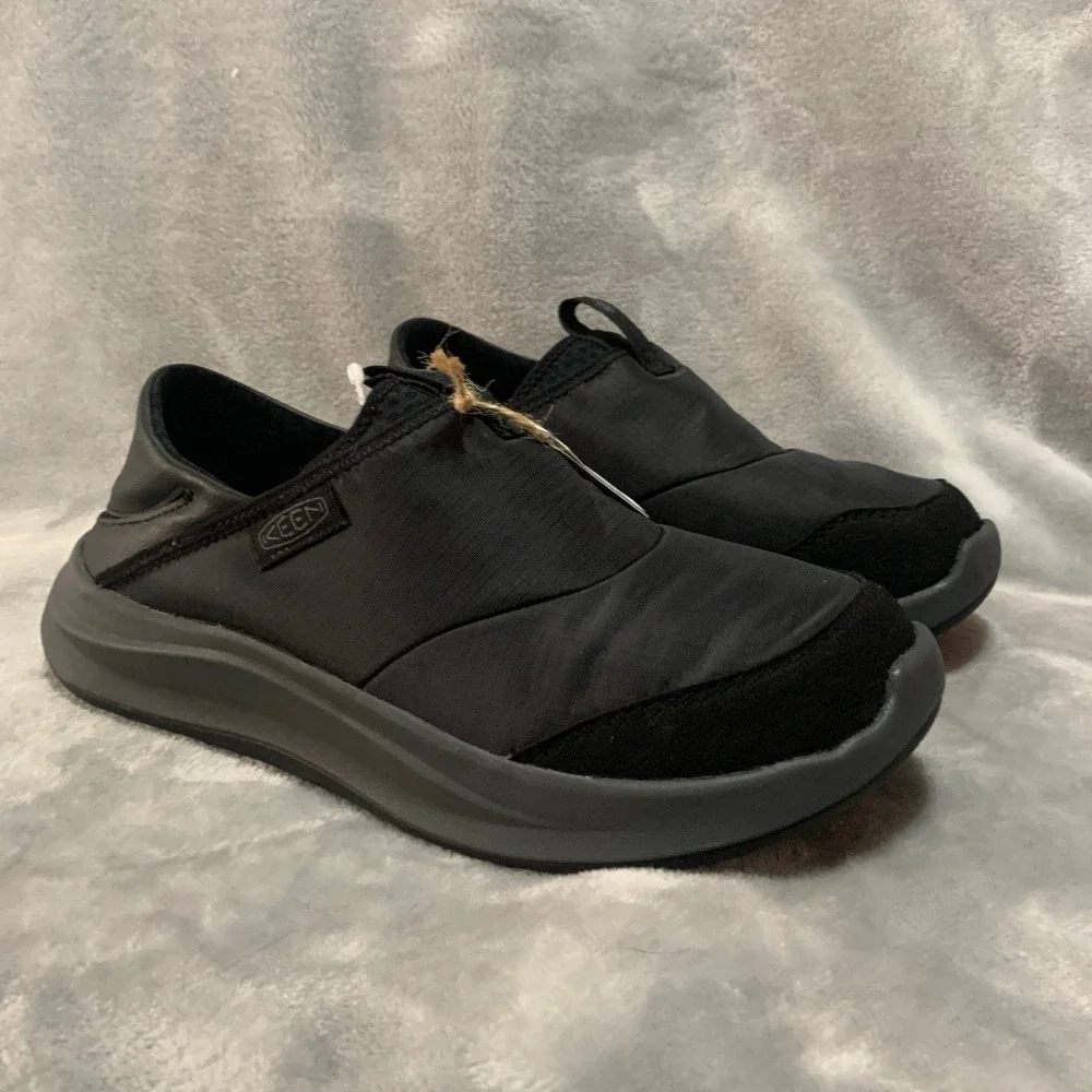 KEEN Mosey Derby Slip On Shoes Triple Black Recycled 1031156 Mens 7.5 Womens 9‎