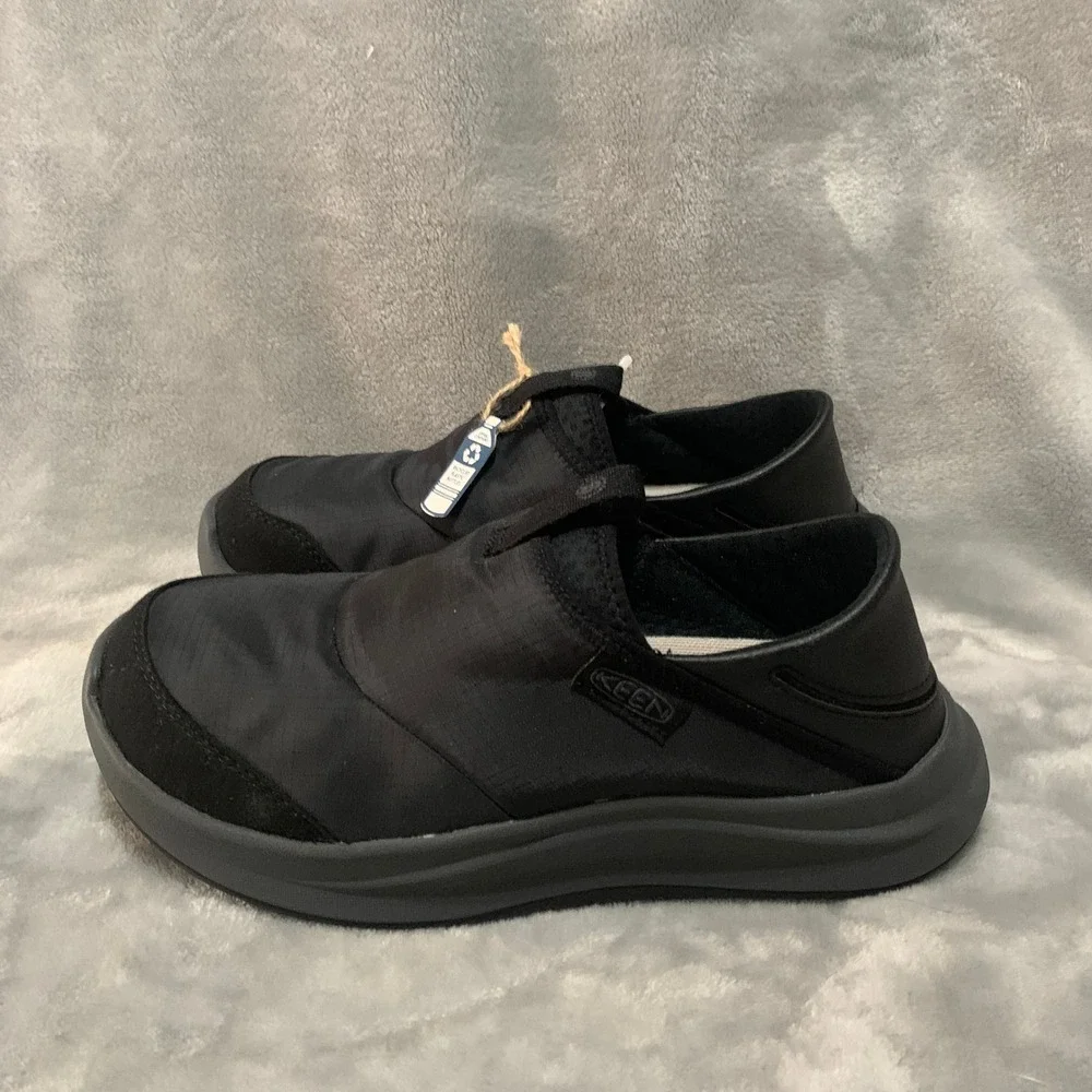 KEEN Mosey Derby Slip On Shoes Triple Black Recycled 1031156 Mens 7.5 Womens 9‎