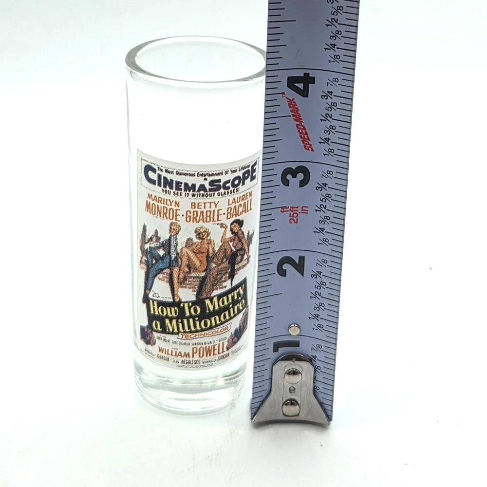 Shot Glass How‎ To Marry A Millionaire Marilyn Monroe Betty Grable Lauren Bacall