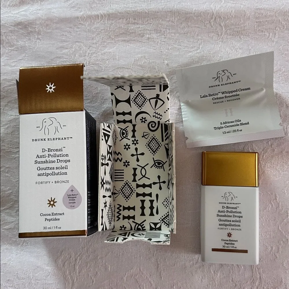 Drunk Elephant D-Bronzi Bronzing Drops with Peptides Anti-Pollution Sunshine