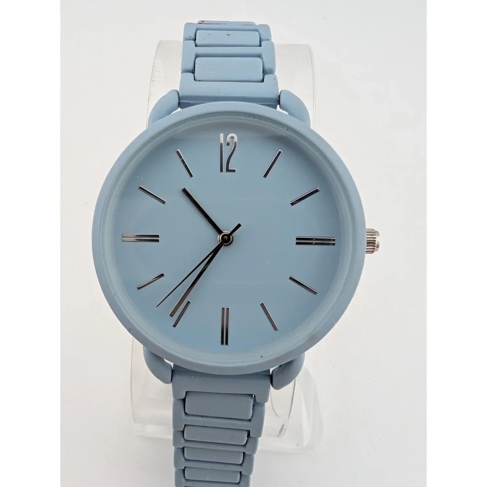 Time‎ and Tru Watch Women 36mm Case Light Blue 7.25